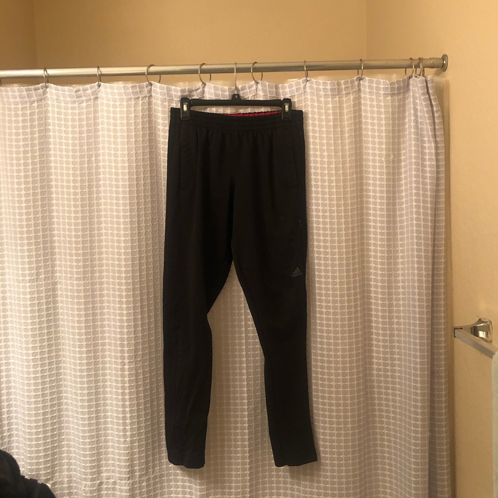 Adidas All black trackpants/jogger Small Men